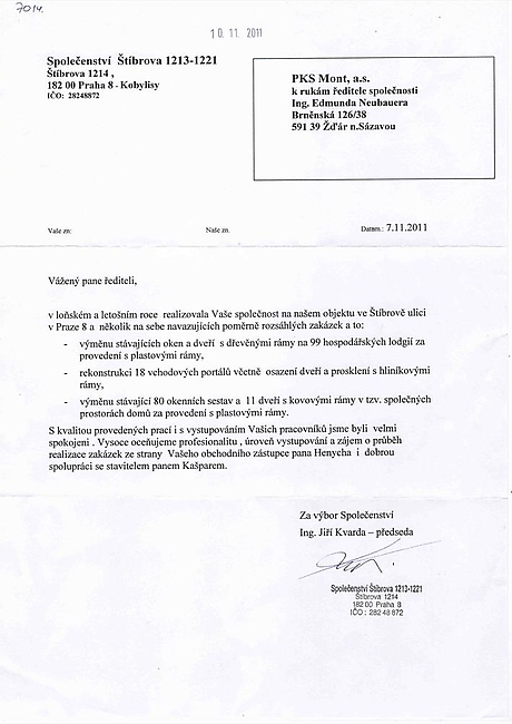 SVJ Štíbrova, Praha 8